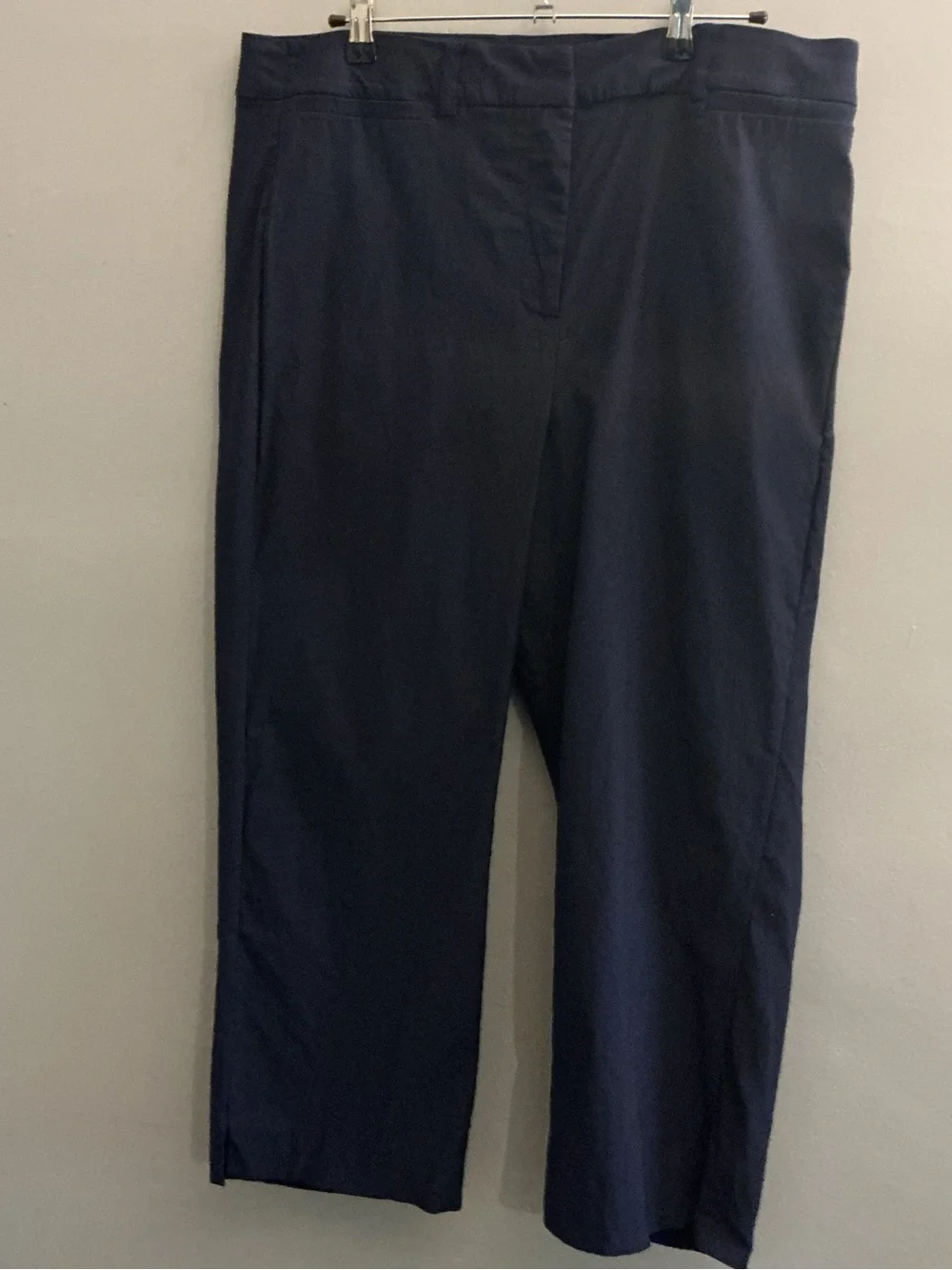 Lane Bryant Navy Blue Cropped Ankle Pants Plus Size 18